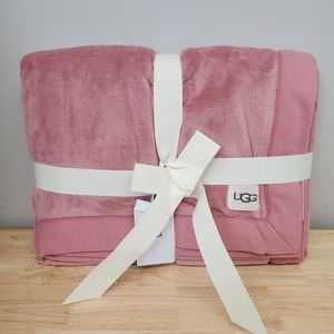 Ugg Duffield Throw Blanket Pink 